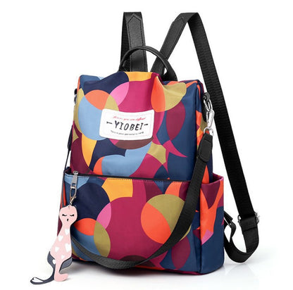 Bunter geometrischer Muster-Rucksack Brehn