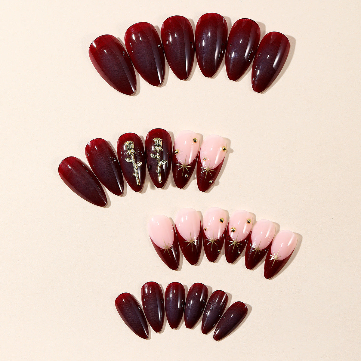 Elegantes Stiletto-Nailart-Set Brehn