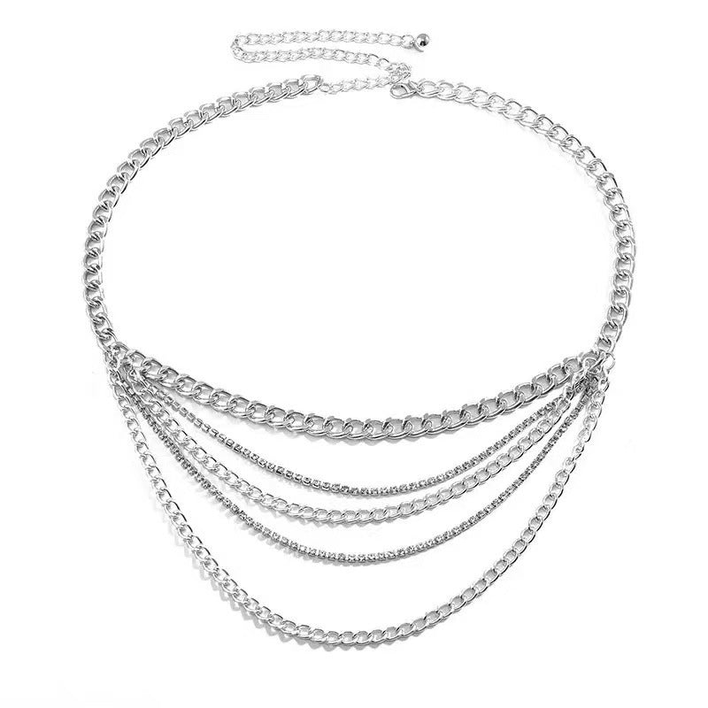 Mehrschichtige Ketten Körper Schmuck Brehn