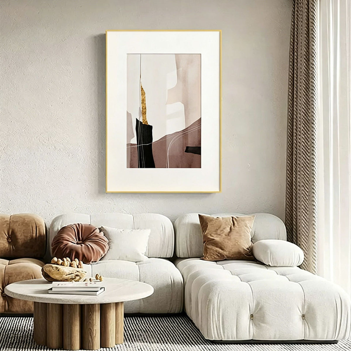 Moderne abstrakte gerahmte Wandkunst