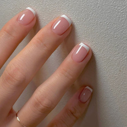 Premium French Tip Press-On Nail Set Brehn