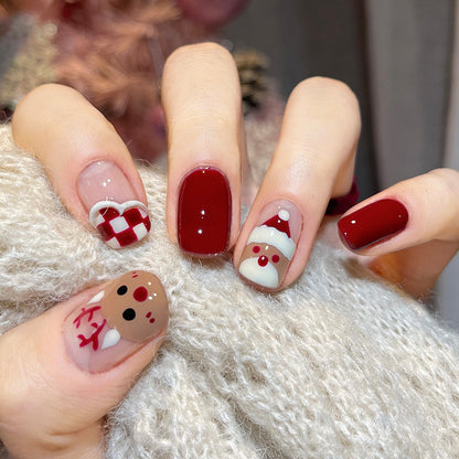Spaß Charakter-Themen Press-On Nagelkunst Brehn