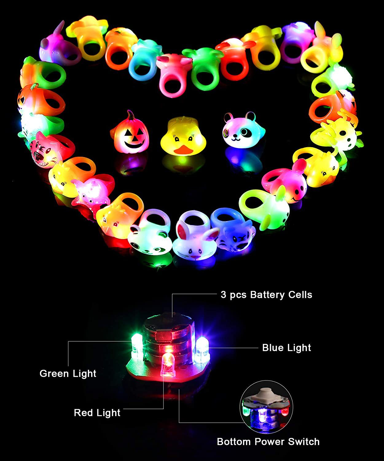 Unisex glow-in-the-dark Tierfiguren Brehn
