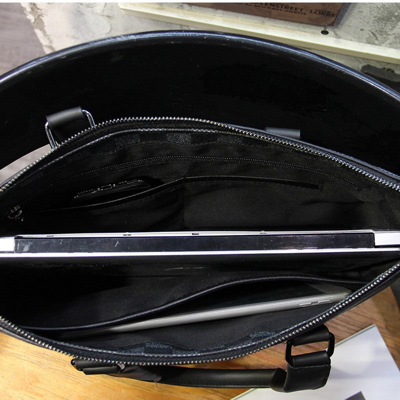 Elegante Tragetasche Aus Hochwertigem Leder Brehn