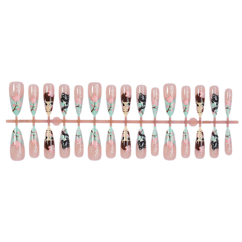 Kunstnagelset mit blühenden floralem Design von Brehn