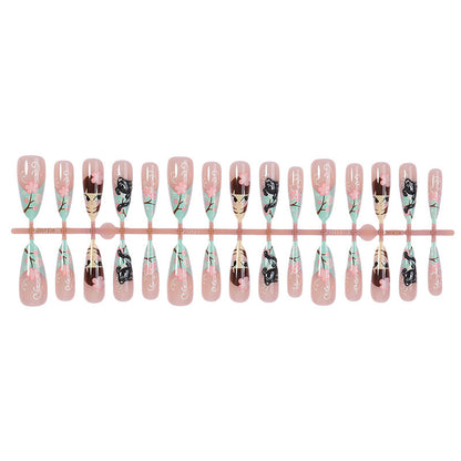 Kunstnagelset mit blühenden floralem Design von Brehn