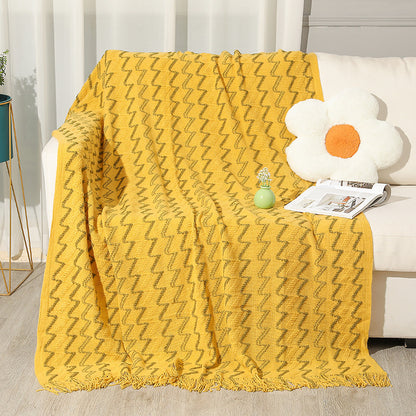 Damen Dekorative Zickzack-Strickdecke Brehn