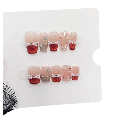 Elegantes dekoratives Press-On-Nagelset Brehn 1787296150