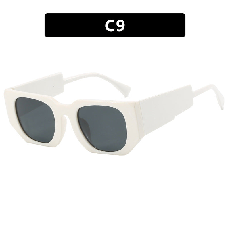 Damen oversized Sonnenbrille mit geometrischem Rahmen und UV-Schutz Brehn