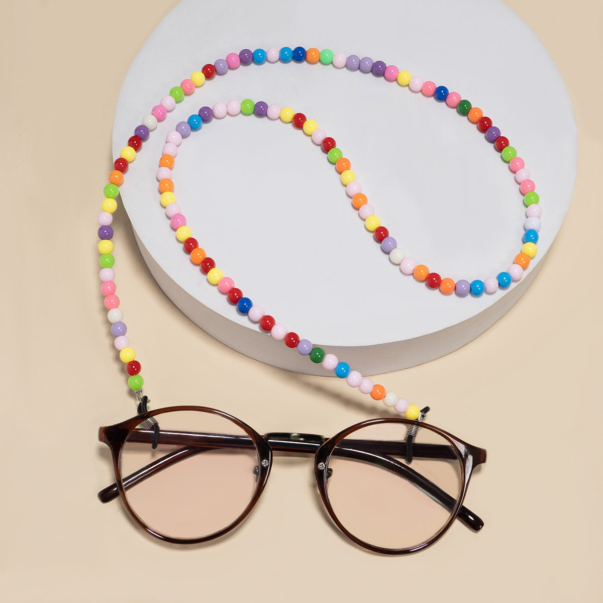 Bunte Perlen Brillenhalter Kette Brehn