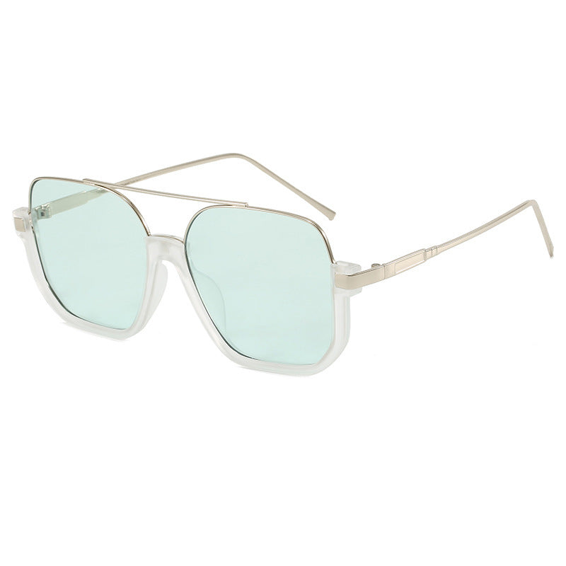 Damen Modische Sonnenbrille mit geschwungenem Metallrahmen und UV-Schutz Brehn