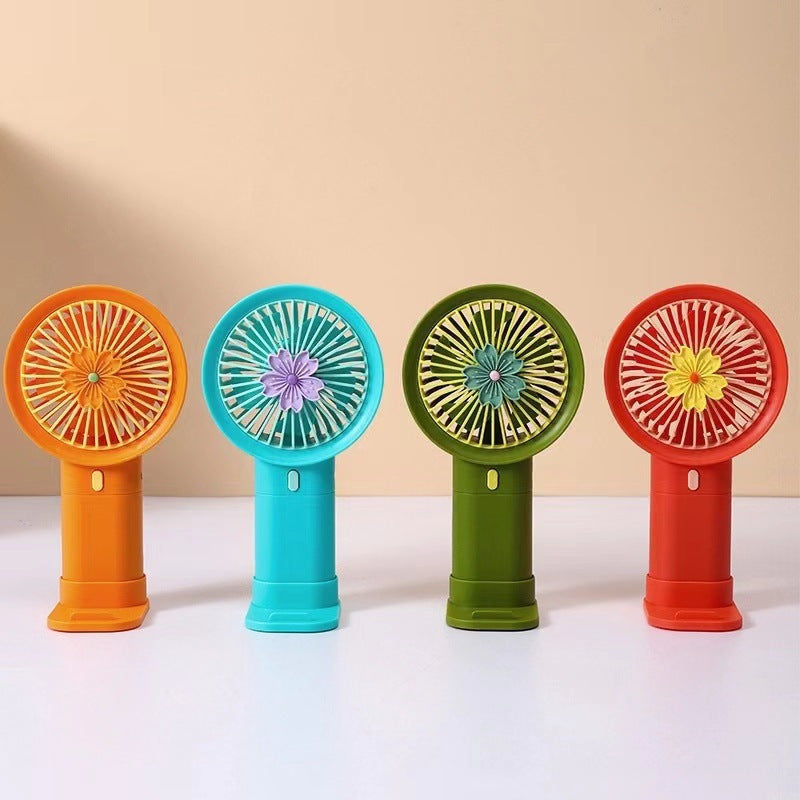 Damen Tragbarer Handventilator mit kreativen Blumendesign Brehn