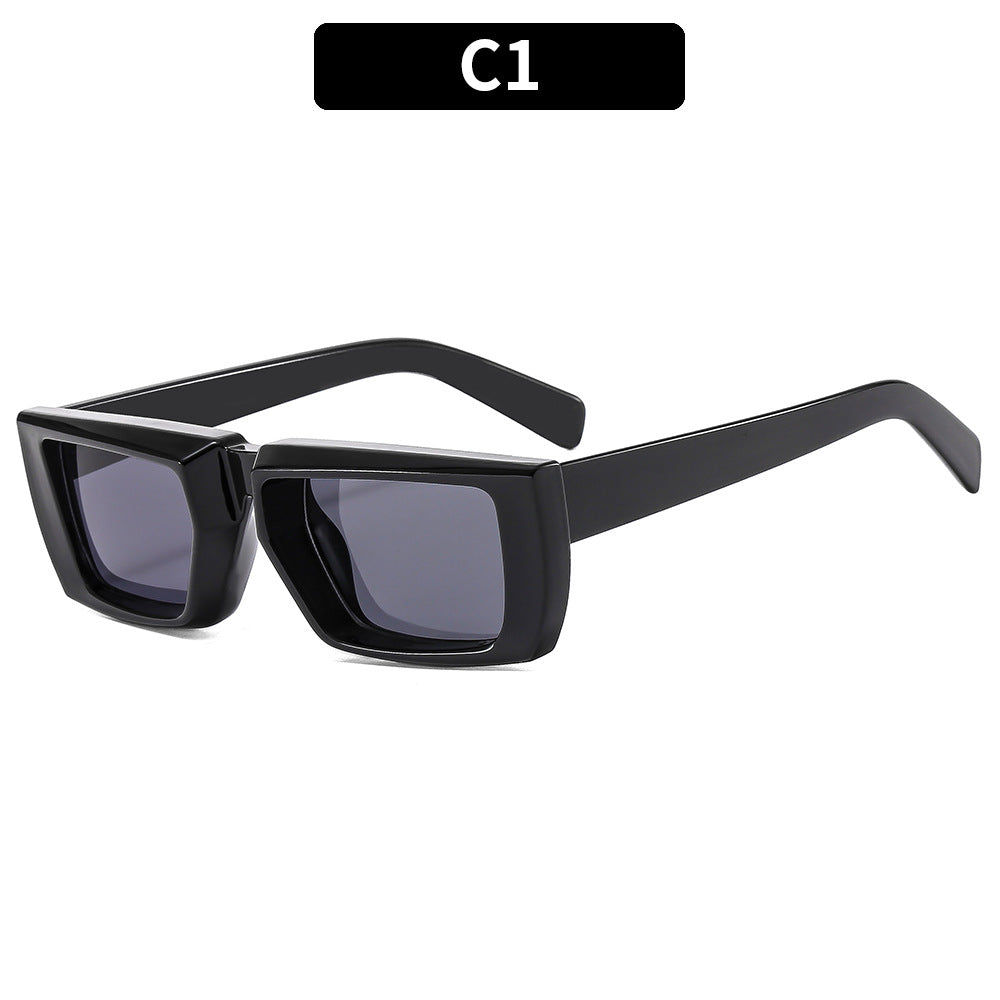 Fette Winkelrahmen Sonnenbrille