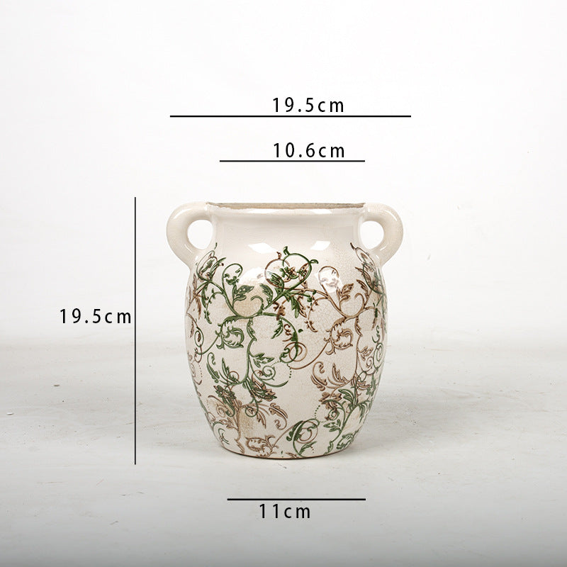 Blumendekorationsgefäß mit verspielter Musterung Brehn