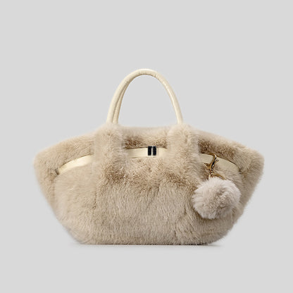 Plüsch Kunstfell Handtasche