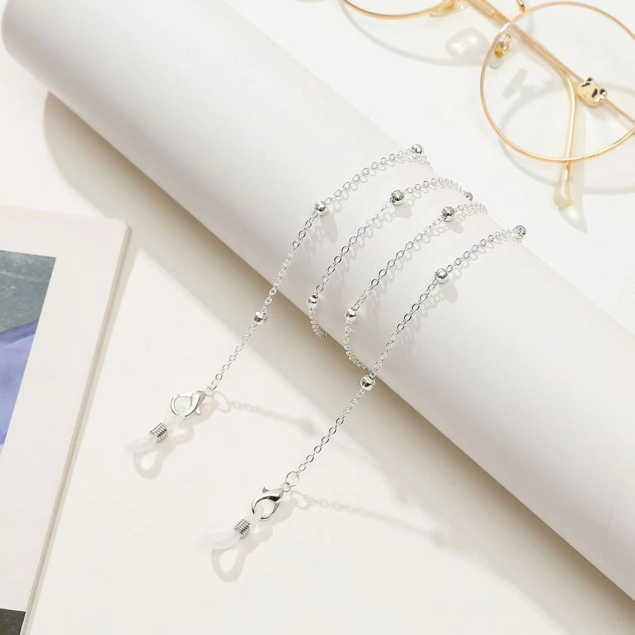 Chic Perlen Brillen Kette Brehn