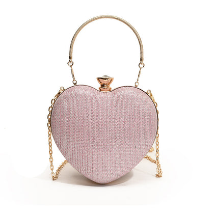 Glamouröse herzförmige Abend-Clutch
