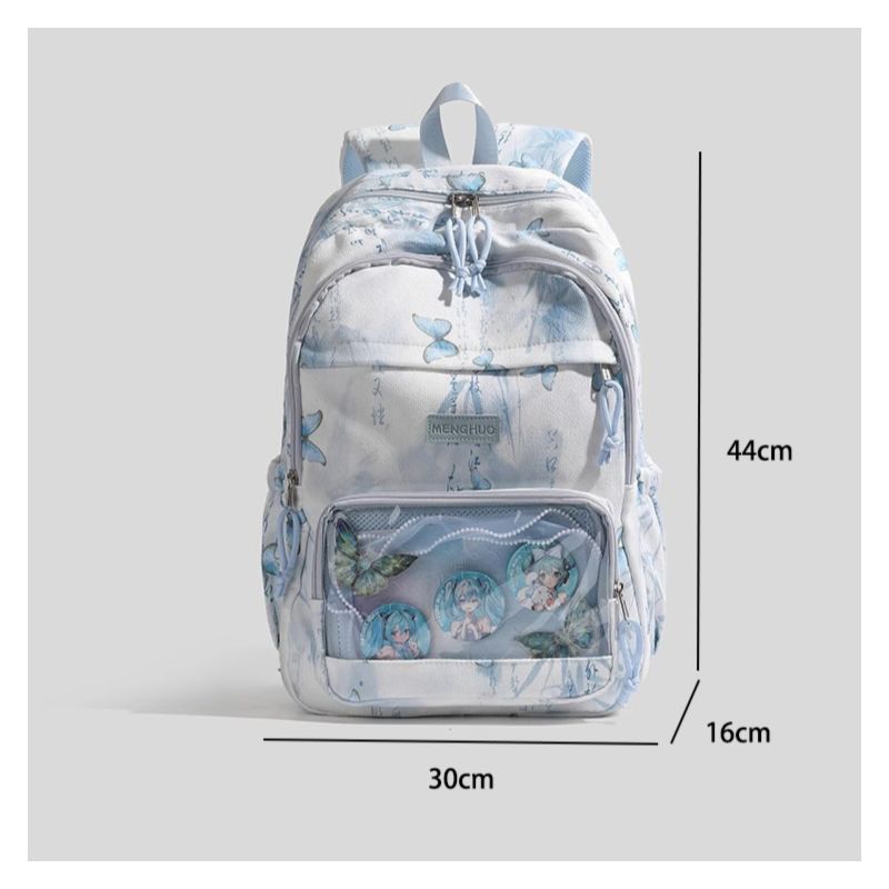 Stilvolle Schmetterlingsdruck-Rucksack Brehn