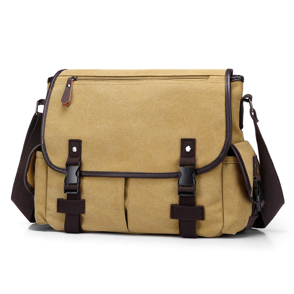 Lässige Canvas-Schultertasche Brehn
