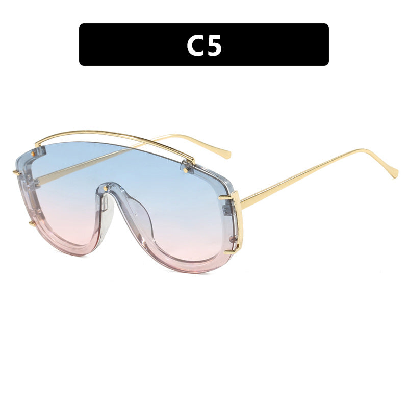 Damen futuristische Oversized-Sonnenbrille Brehn