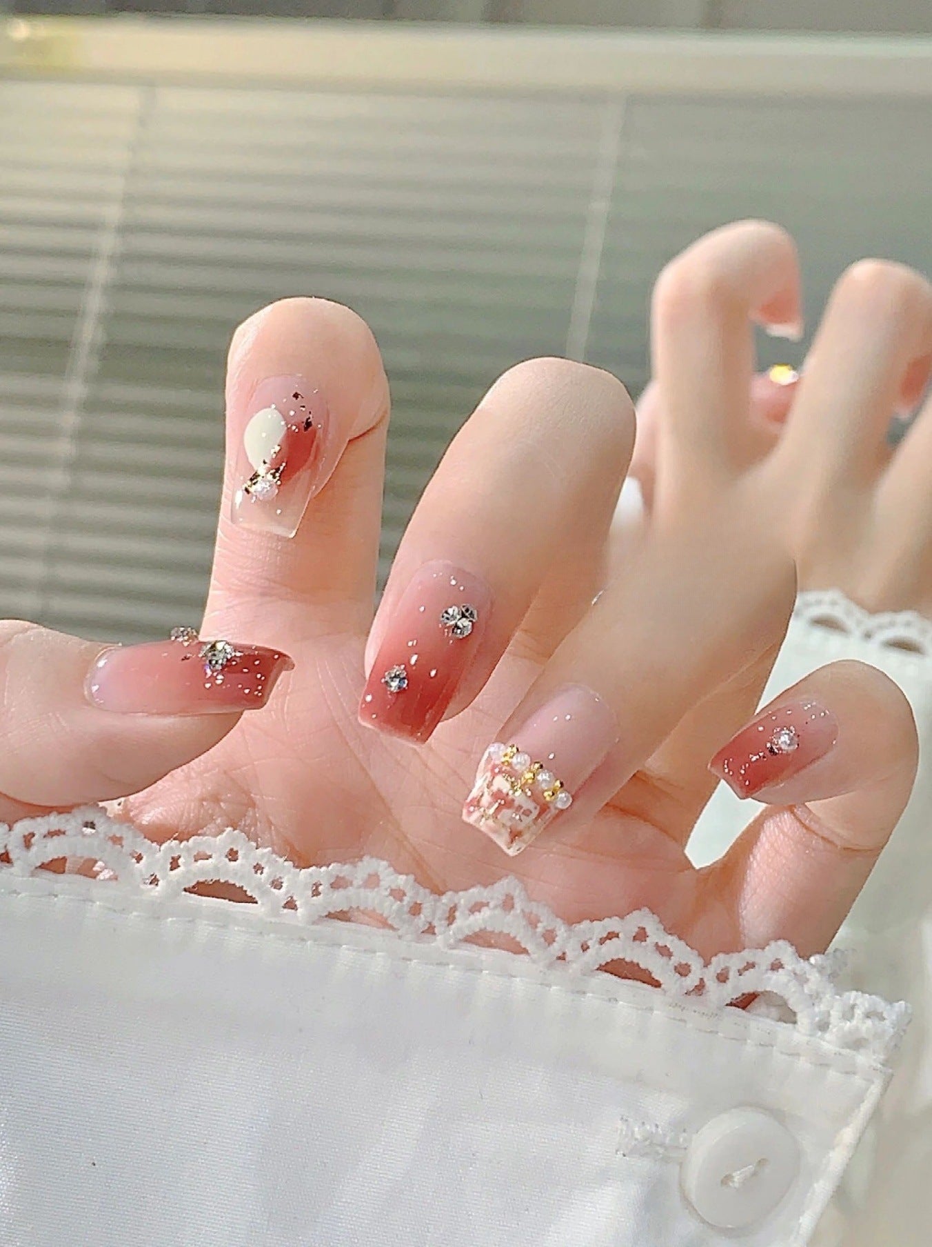 Glitter Ombre Press-On Nägel Brehn