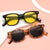 Damen modische Korrektionsbrille mit elegantem Kunststoffrahmen und goldenen Akzenten Brehn