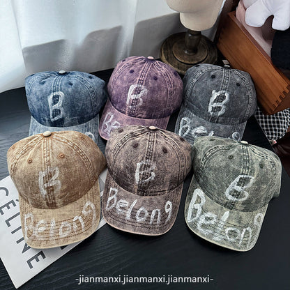 Damen Zerrissene Denim Verstellbare Baseballmütze Brehn