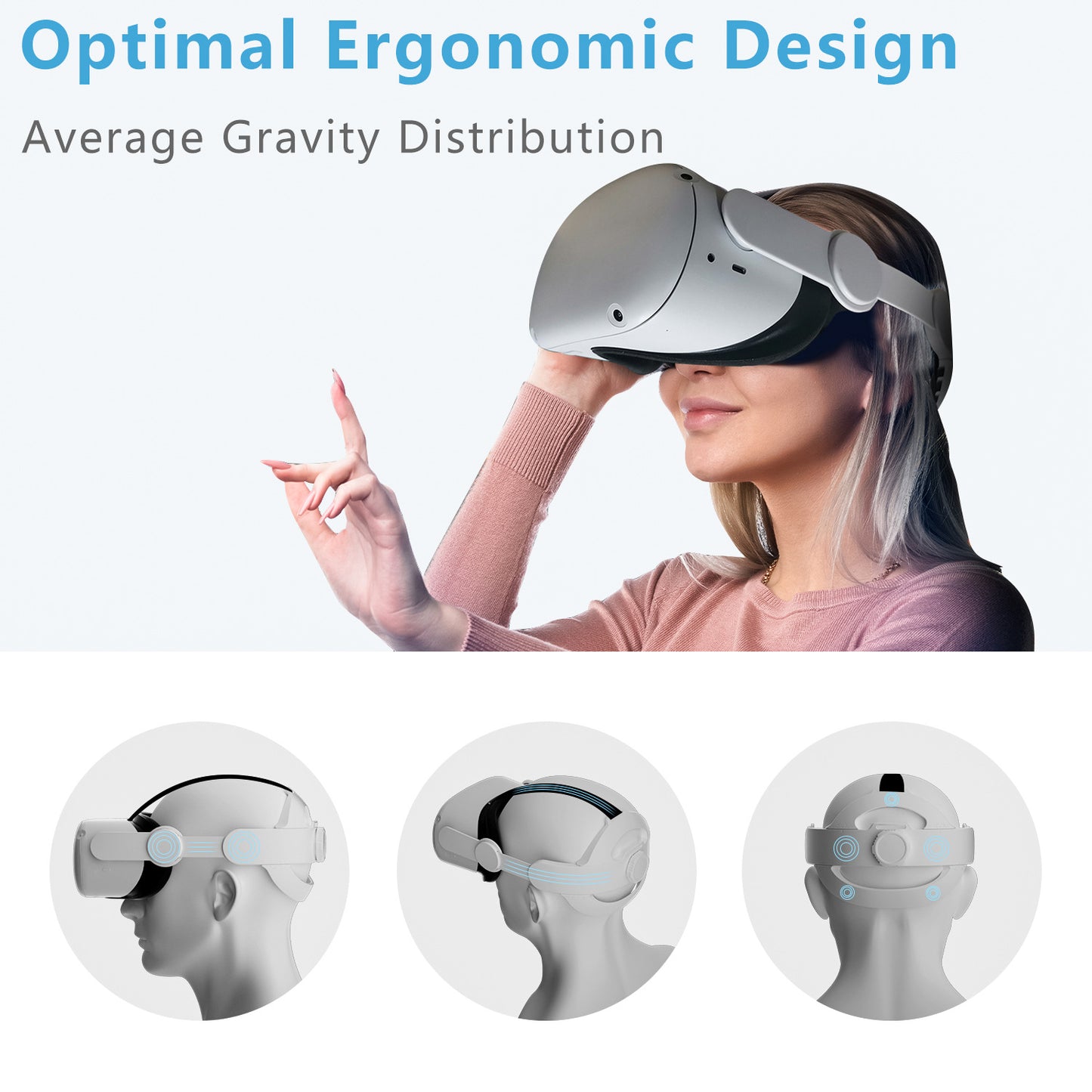 Anpassbarer VR-Headset Halteband Brehn