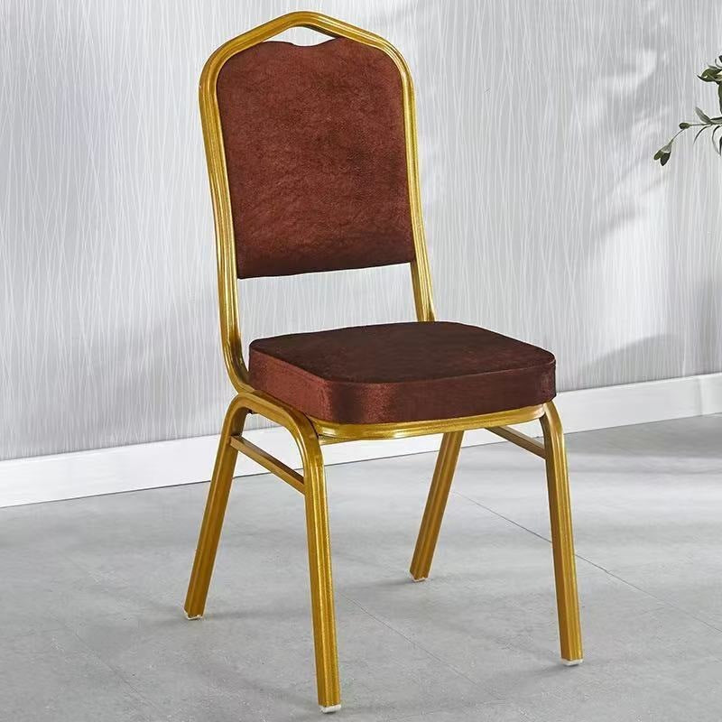 Eleganter gepolsterter Essstuhl mit goldenen Rahmen Brehn