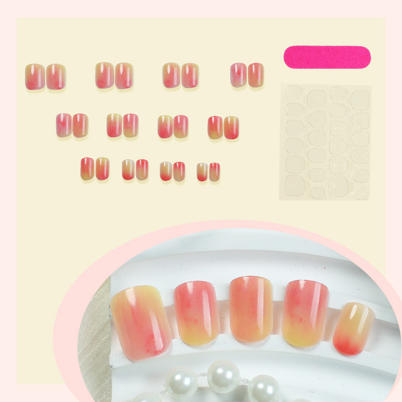 Ombre Acryl Press-On Nagelkunst Set Brehn