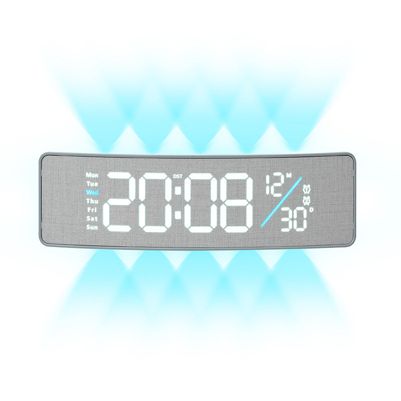 Digitaler Displaywecker mit Wochentagsanzeige und Temperatur Brehn