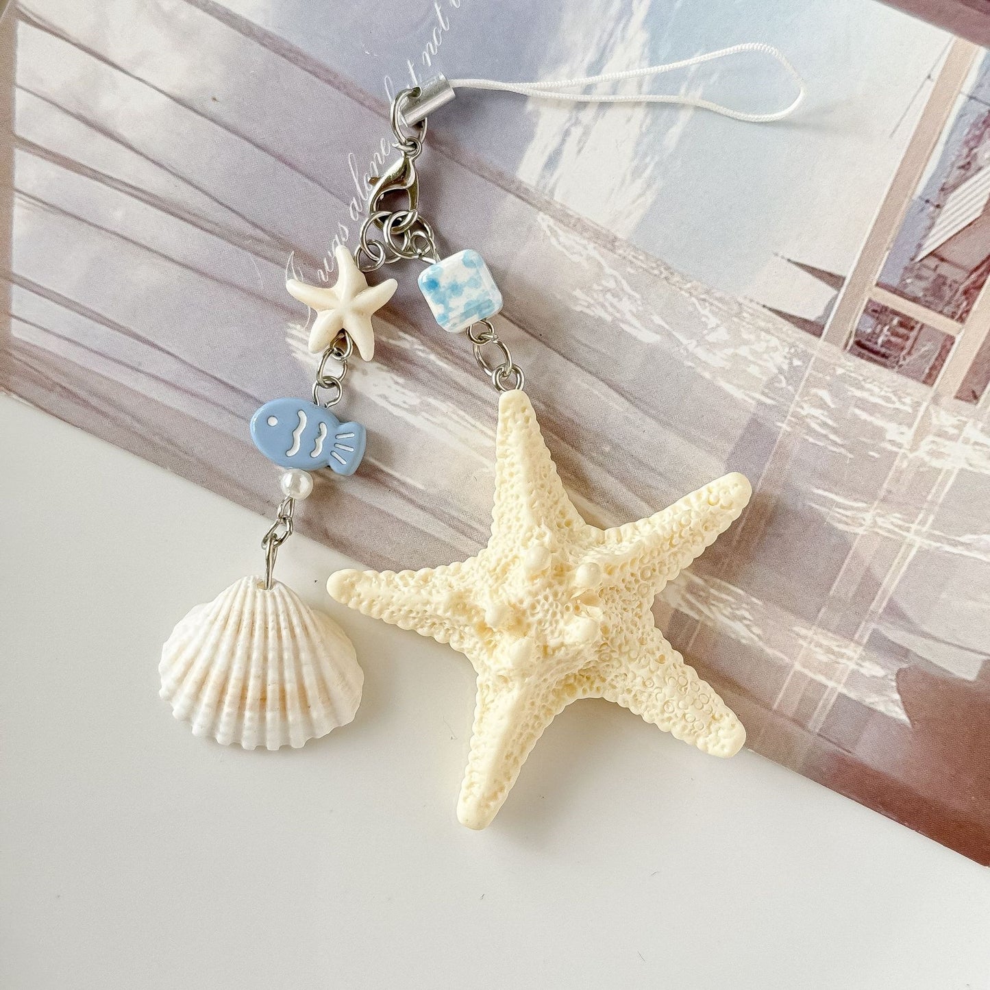 Schlüsselanhänger mit Maritimen Muschelmotiven Brehn