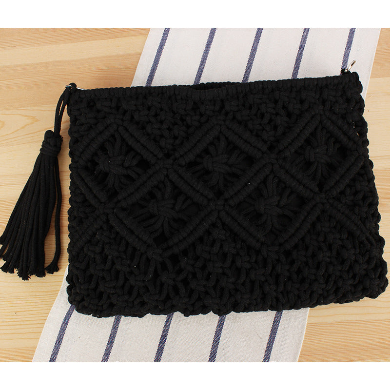 Makramee Clutch mit Filigranem Design Brehn
