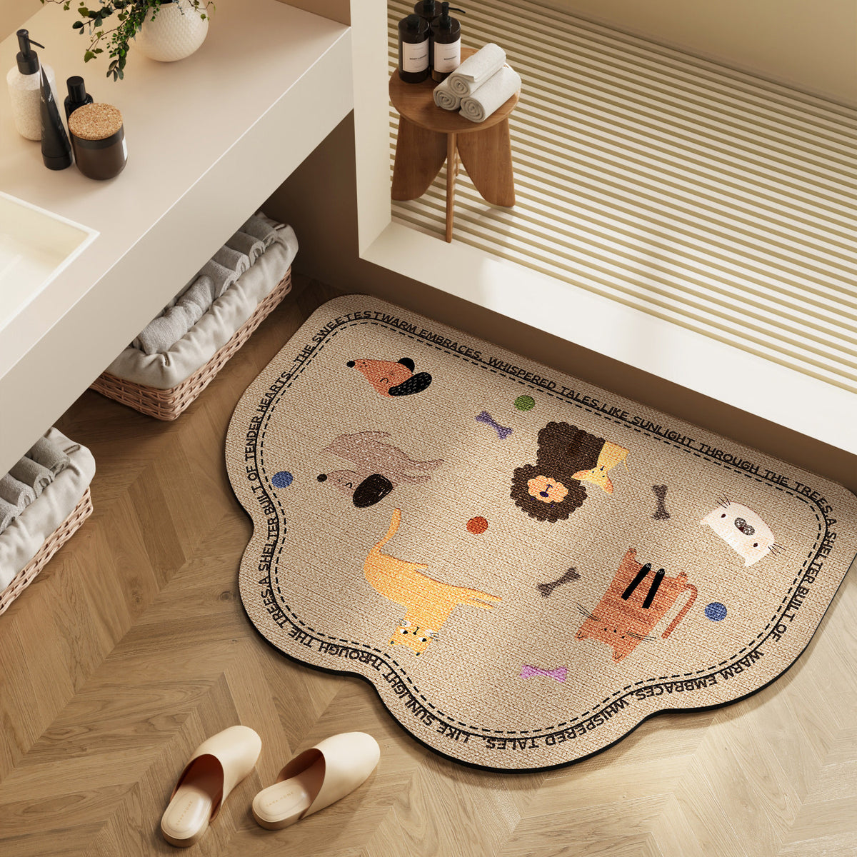 Stylische Badezimmermatte für moderne Innenräume