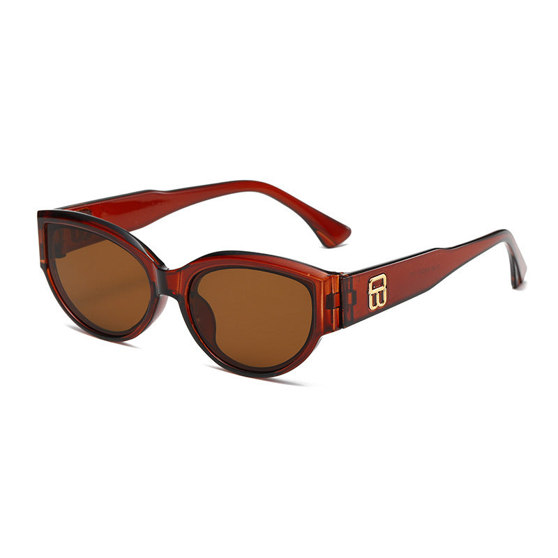 Damen trendige Cat-Eye Sonnenbrille mit luxuriösem Design Brehn