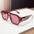 Statement Geometric Shield Sonnenbrille mit dekorativem Akzent Brehn