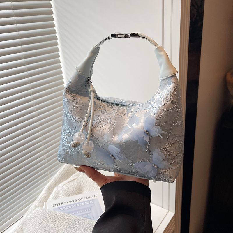 Blumenverzierte Hobo-Tasche Brehn