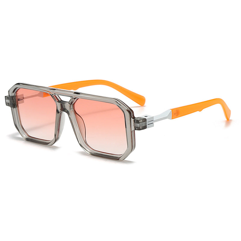Damen stilvolle oversized Sonnenbrille mit geometrischem Rahmen Brehn