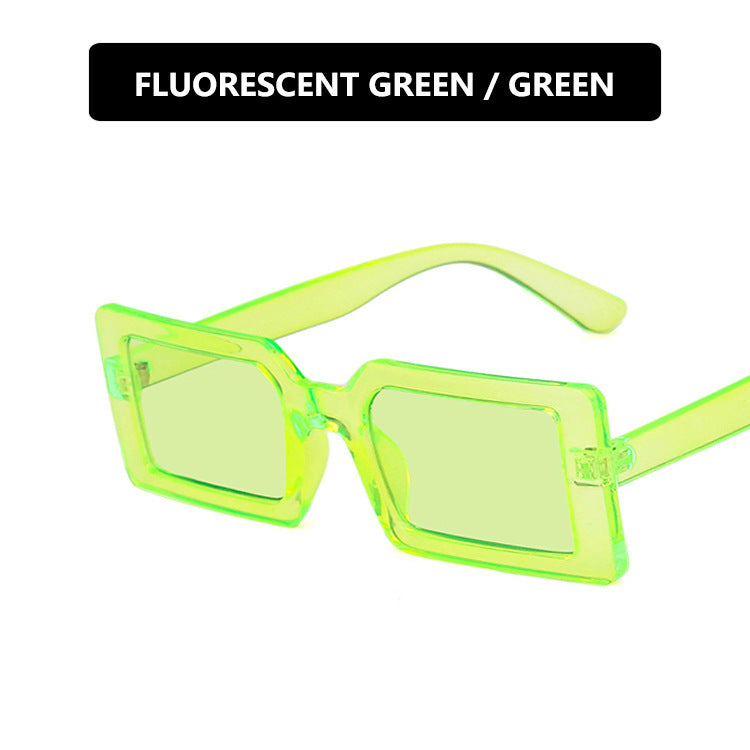 Damen quadratische Sonnenbrille mit modernem, breitem Rahmen und schützendem UV-Filter Brehn