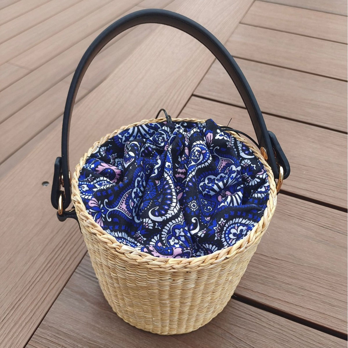 Bohemian Chic Geflochtene Korbtasche Brehn