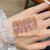 Elegantes, mit Glitzer versehenes Press-On-Nail-Design Brehn