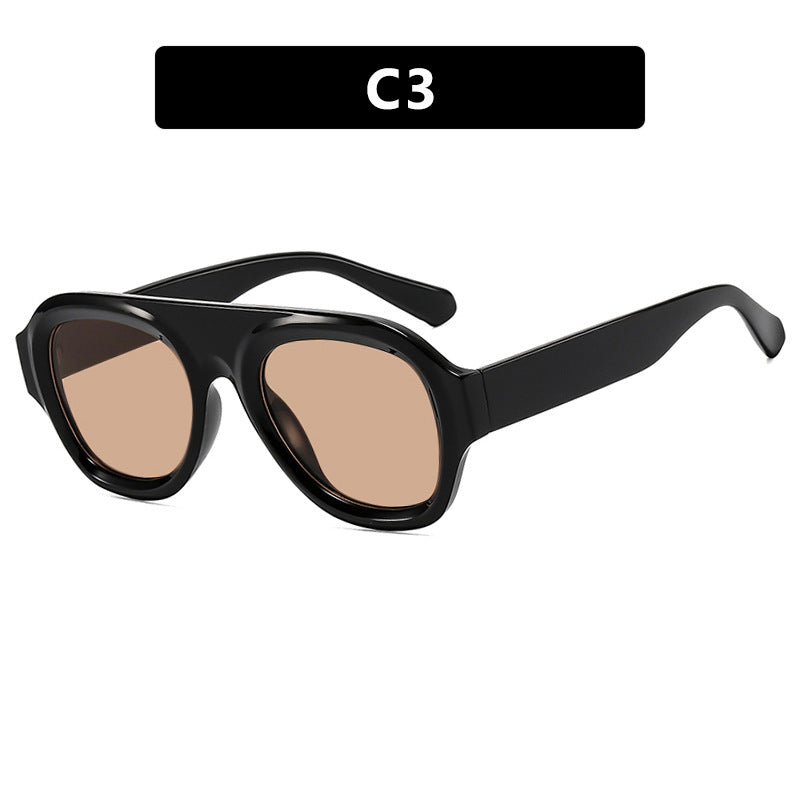 Damen oversized Sonnenbrille mit modernem Design und UV-Schutz Brehn