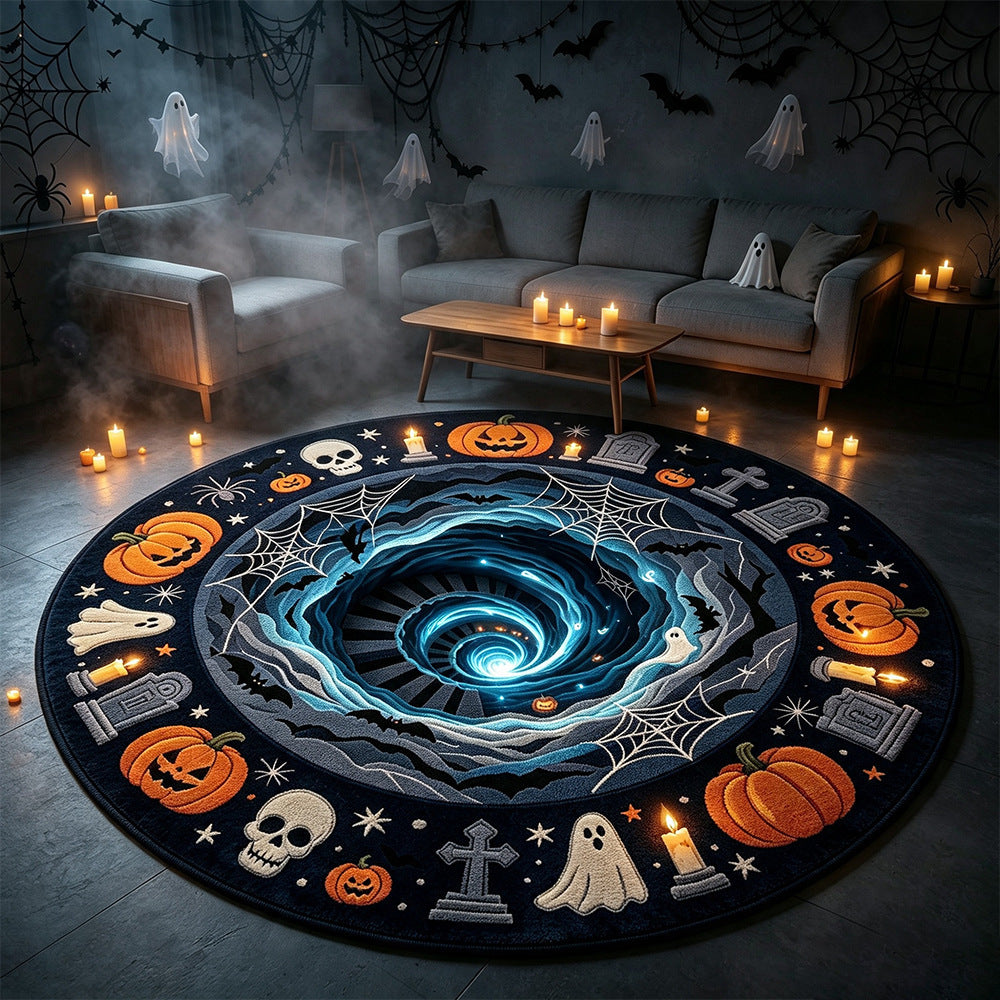 Spooky-Themen Rundteppich
