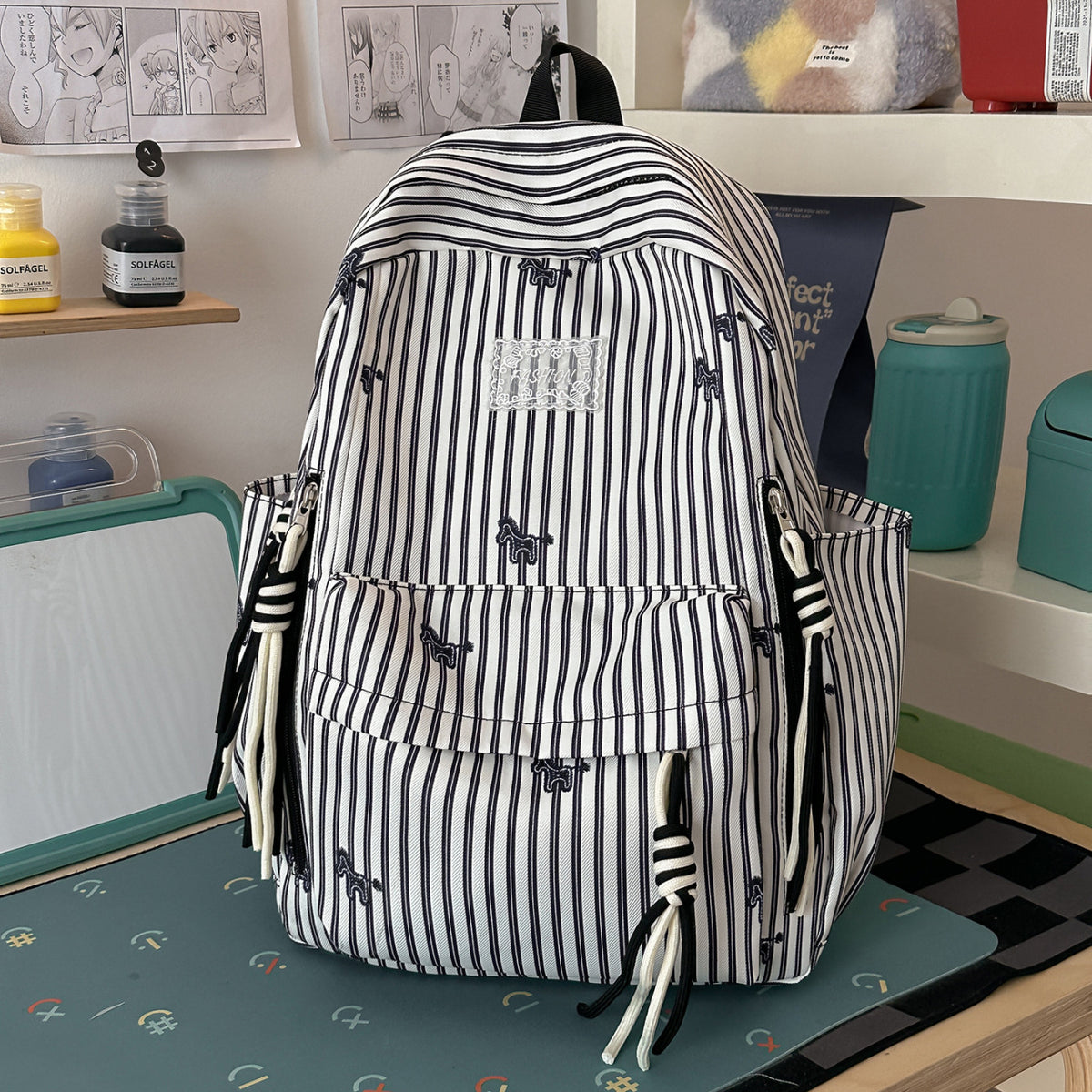 Gemusterter Utility-Rucksack Brehn