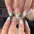 Stylische dekorative Stiletto-Nagelverlängerungen Brehn