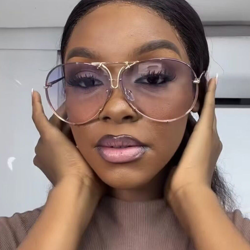 Damen Flug-Sonnenbrille mit stylischem Metallrahmen und UV-Schutz Brehn