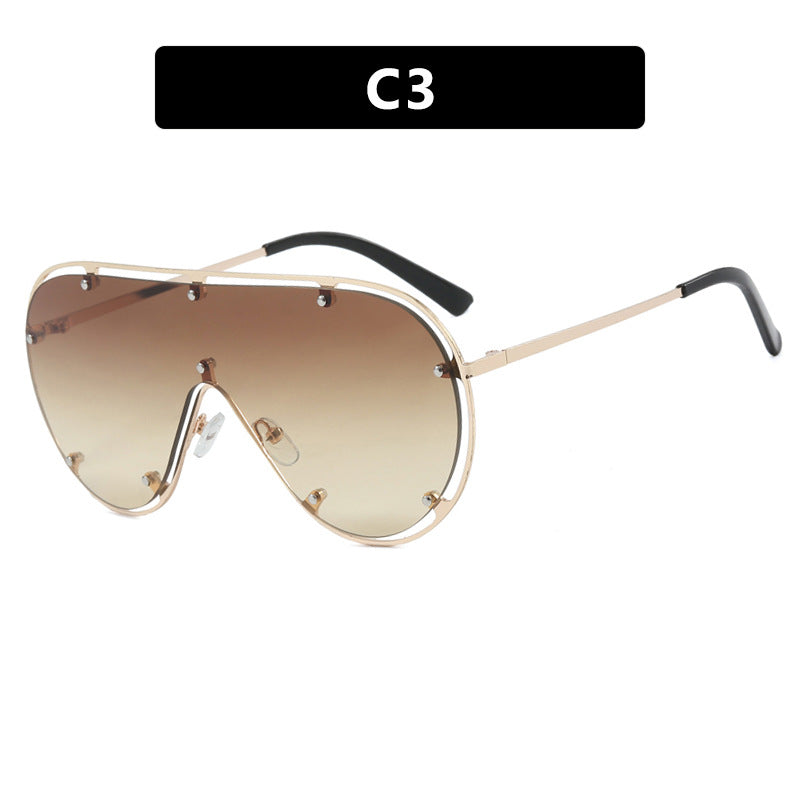 Damen modische oversized Sonnenbrille im stilvollen Retro-Design Brehn
