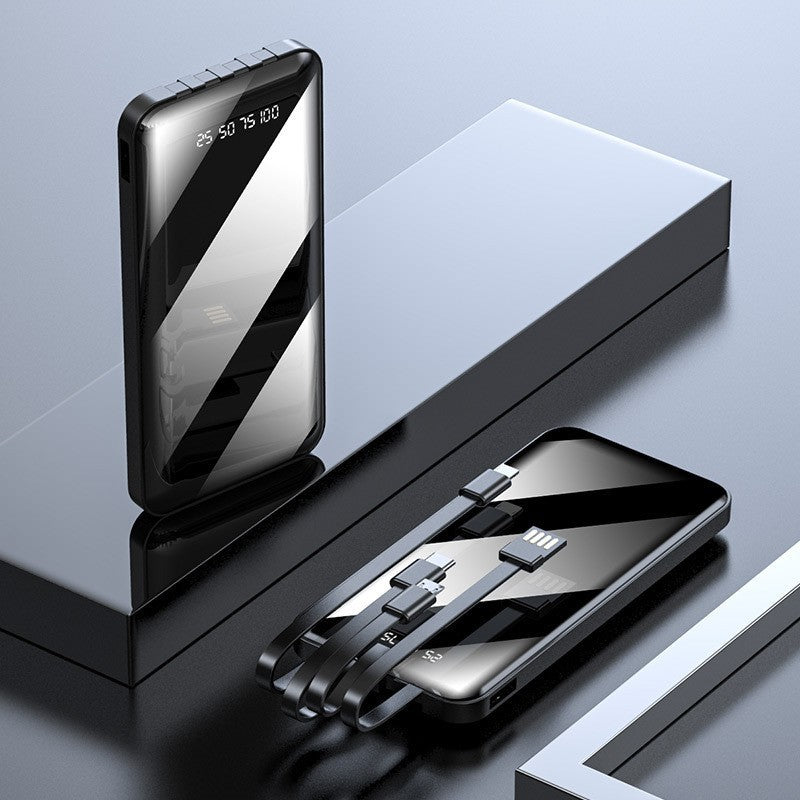 Tragbare Powerbank mit Integrierter Multifunktions-Ladefunktion und Digitaler Anzeige Brehn