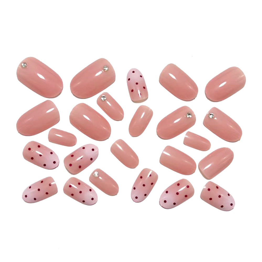 Kunstnägel Im Trendigen Polka-Dot Design Brehn