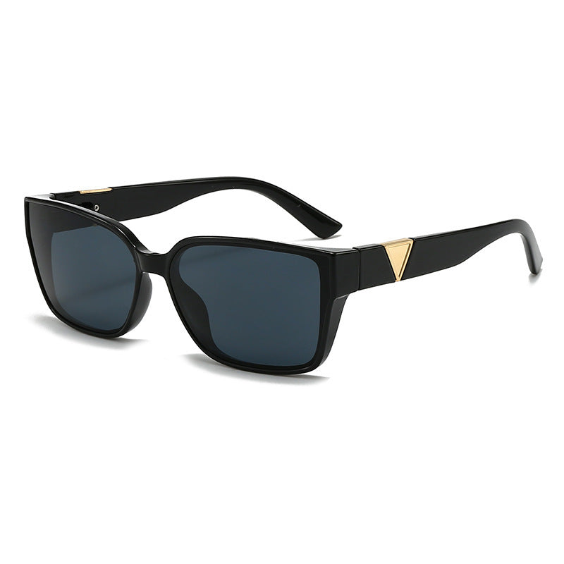 Damen Oversized quadratische Sonnenbrille mit eleganten Akzenten Brehn